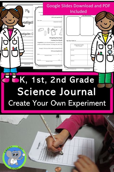 Science Experiment Journal Template | Digital Or Print | Grades K, 1st ...