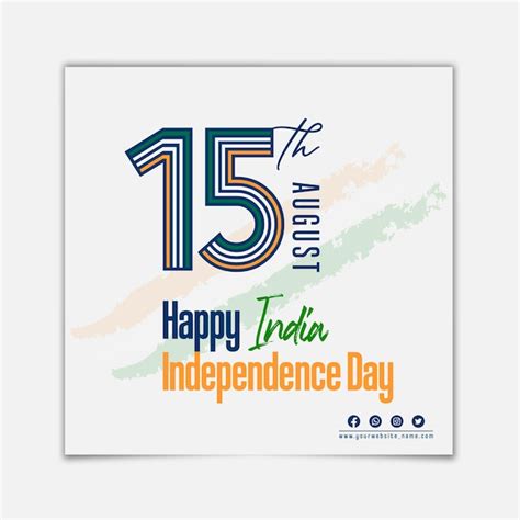 Premium Vector Th August India Independence Day Social Media Post