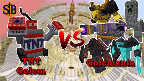 Tnt Golem Vs Golemania Minecraft Mob Battle Youtube