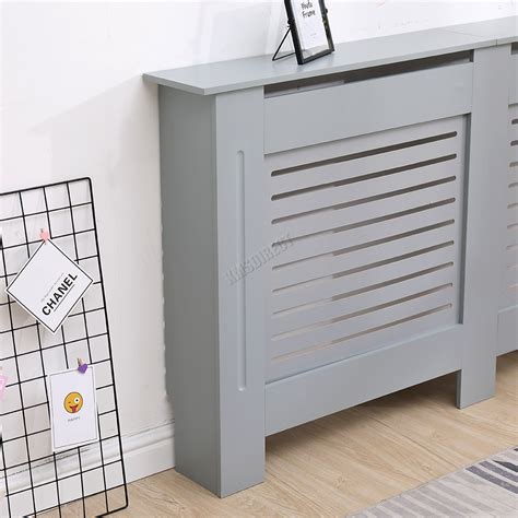 WestWood Radiator Cover - White Or Grey Wooden Radiator Wall Shelves ...