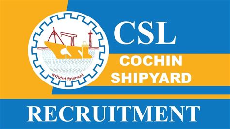 CSL Recruitment 2023 Check Post Salary Age Qualification And How To