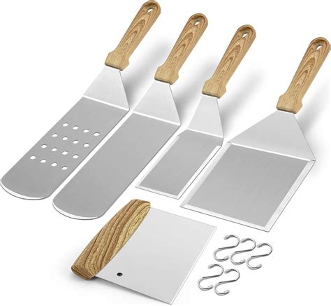 Amazon Metal Spatula Set Of Hasteel Heavy Duty Griddle