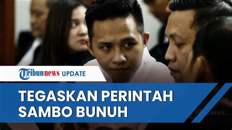 Di Hadapan Hakim Bharada E Kembali Tegaskan Perintah Ferdy Sambo Bunuh