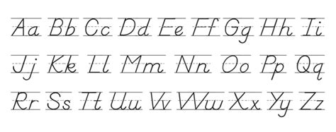 Cursive And Normal Alphabet – Download Printable Cursive Alphabet Free!