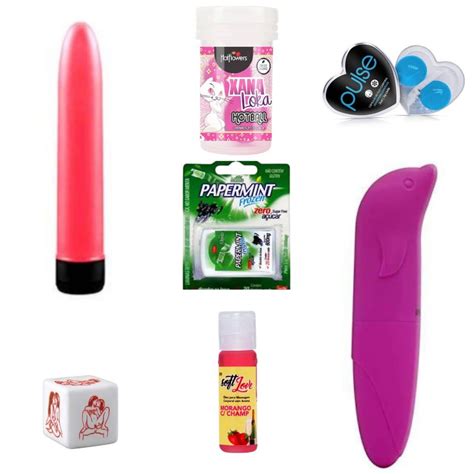 Kit Sex Shop L Sbica Produtos Er Ticos Vibrador Dado Excitante