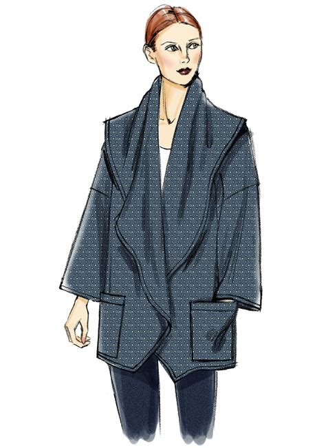 Sewing Pattern For Womens Coats Vogue Pattern V Very Etsy