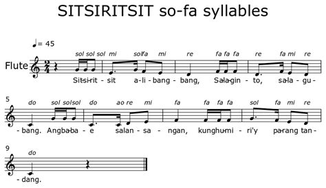 Sitsiritsit Lyrics