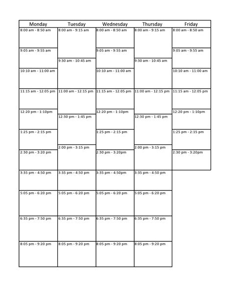 Printable Time Blocking Template