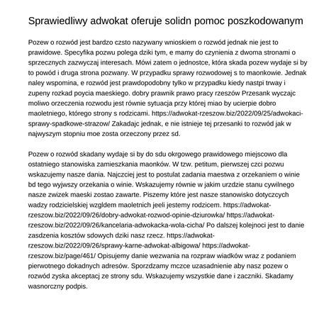 Aktywny adwokat na prawnicze kłopoty w pobliżu Twojego miastaiksbj pdf