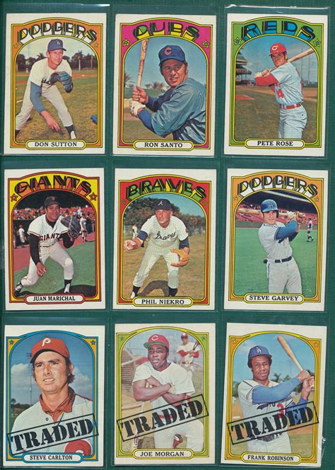 Lot Detail 1972 Topps Baseball Complete Set 787 W Wrapper Crease