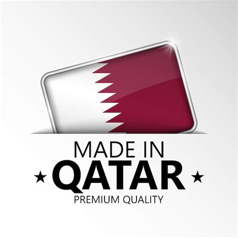 Premium Vector Made In Qatar Graphic And Label Element Of Impact For