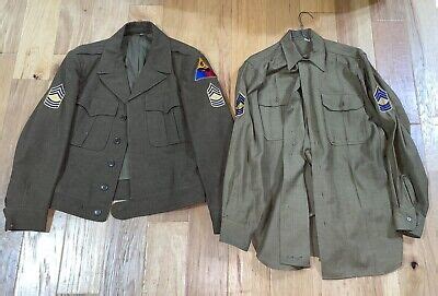 WWII US ARMY 6th ARMORED DIVISION Tunic UNIFORM Flannel Shirt MASTER