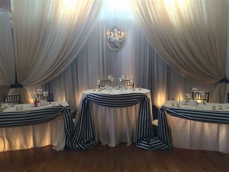 Pin By To Suit Your Fancy On Backdrops Wedding Backdrop Head Table Backdrops