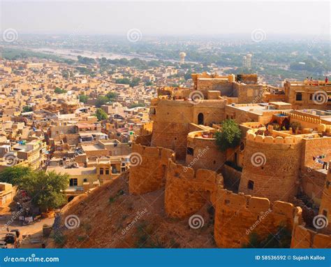 jaisalmer fort stock photo image  asia sandcolor