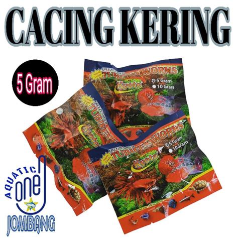 Jual Cacing Kering Gram Tubifex Worm Pakan Ikan Hias Aquarium