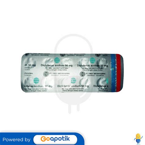 Diclofenac Sodium First Medipharma Mg Strip Tablet Kegunaan