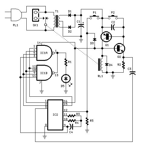 bedside lamp timer circuit diagram  instructions