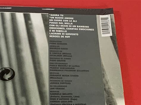 Eros Ramazzotti Heroes De Hoy · 1 Lp Ed Limitada 35 Aniversario