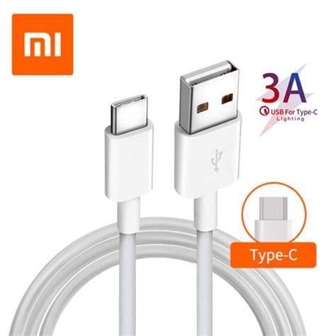 Cabo Xiaomi Usb Turbo Power Original Tipo C V Para Celular Tablet