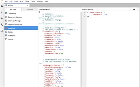 Jupyter Notebook Show Code Line Numbers In Jupyterlab Stack Overflow