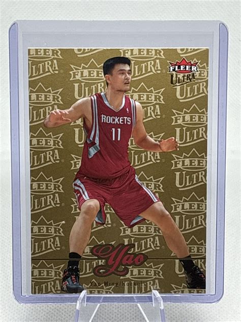 Fleer Ultra Yao Ming Gold Medallion Nba Hof Nm Ebay