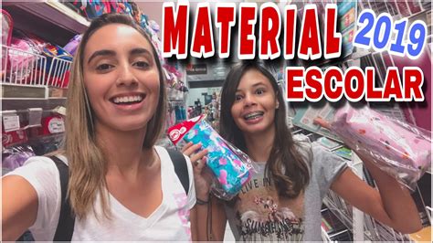 COMPRANDO MATERIAL ESCOLAR DA MINHA IRMÃ 2019 DailyVlog YouTube