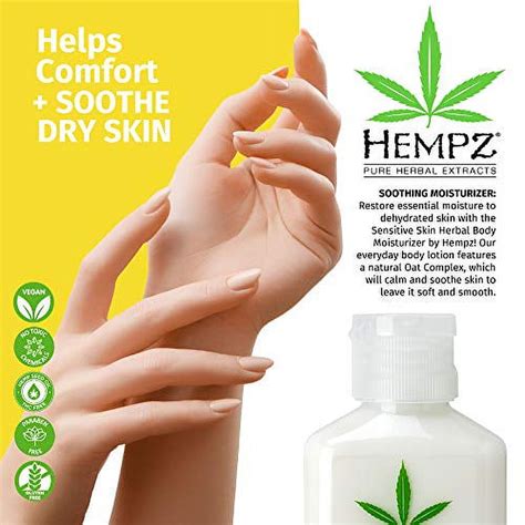 Hempz Sensitive Skin Herbal Body Moisturizer- 2.25 oz. - Walmart.com
