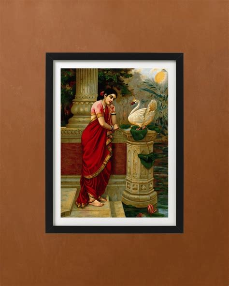 Hamsa damayanti By Artist Raja Ravi Varma Painting - IndyArt