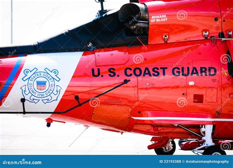 US Coast Guard Helicopter editorial stock photo. Image of american ...