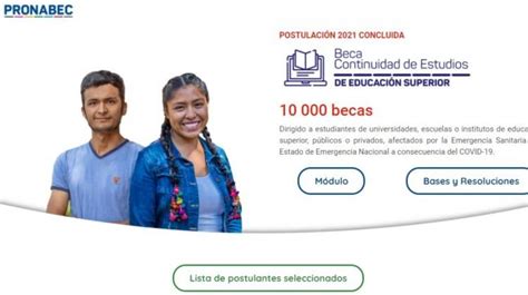 Resultados Pronabec Lista De Mil Ganadores Del Concurso Beca De