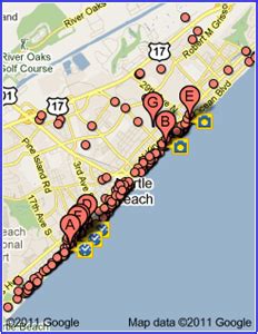 Map Of Myrtle Beach Hotels - Maping Resources