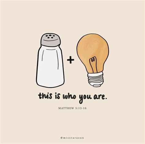 A Light Bulb Next To A Salt Shaker With The Words This Is Who You Are