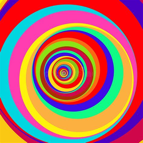 Colorful Abstract Psychedelic Art Background Stock Vector