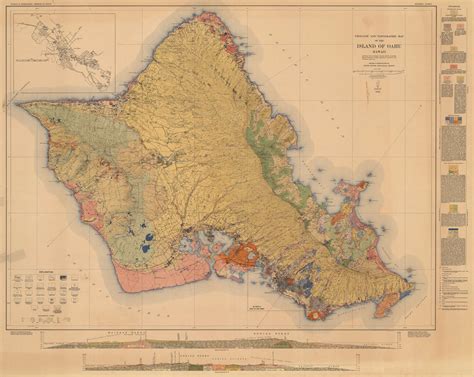 Hawaii Division Of Hydrography Geologic And Topographic Map Orthoslogosfr