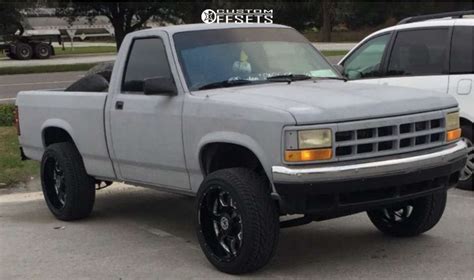 1991 Dodge Dakota With 20x10 24 Anthem Off Road Commander And 275