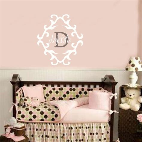 Boutique Monogram Name And Inital Personalized By Allonthewall Baby