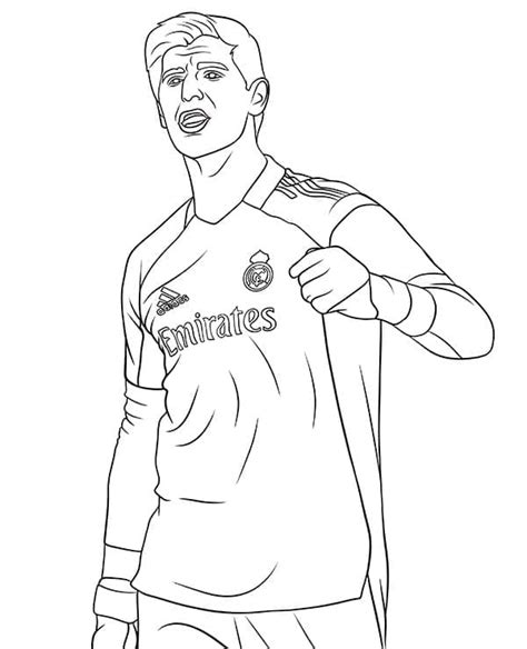 Dibujos De Real Madrid Jude Bellingham Para Colorear Para Colorear