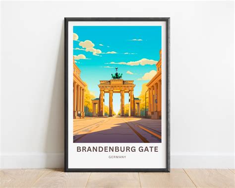 Brandenburg Gate Print Brandenburg Gate Poster, Germany Wall Art, Framed Present, Gift Germany ...