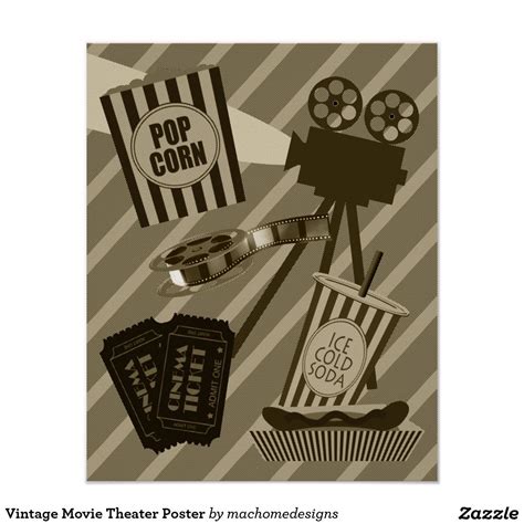 Vintage Movie Theater Poster | Zazzle.com | Vintage movie theater ...