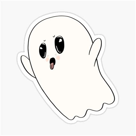 Ghostie Sticker For Sale By Remarkablyrach Redbubble