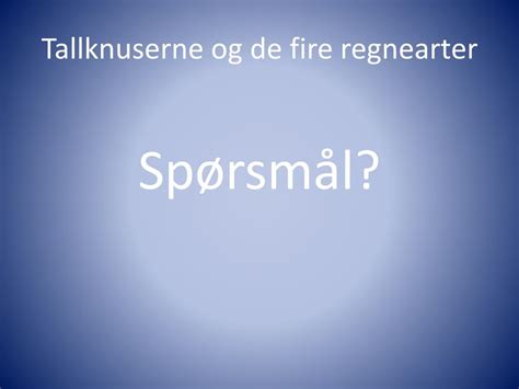 Ppt Tallknuserne Og De Fire Regnearter Powerpoint Presentation Free