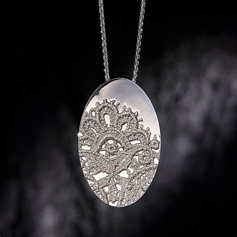 John Rocha Medium Partial Lace Pendant Achica Lace Pendant Jewelry