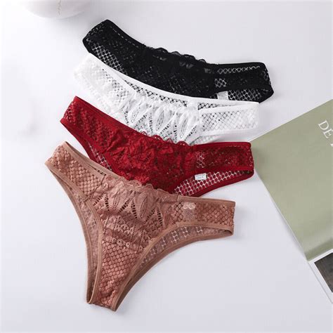 Women S Sexy Lace Panties Briefs Lingerie Underwear Knickers Thongs G