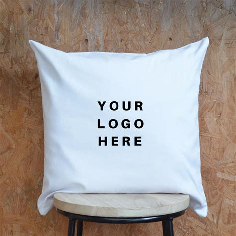 Custom Cushion Logo Cushion Decorative Pillow Office Etsy