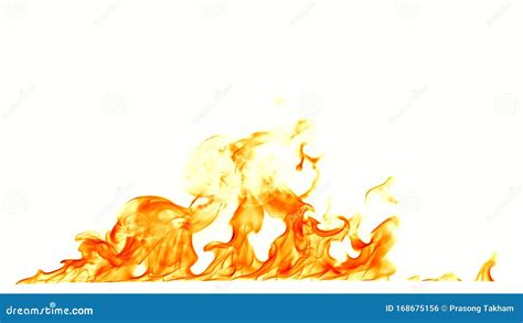 Fire Flames Isolated on White Background Stock Photo - Image of ...