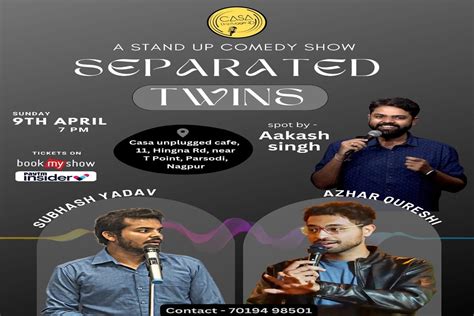 ‘Separated Twins’ a stand-up comedy show on April 9 - The Live Nagpur