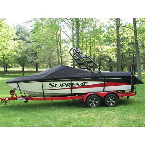 Boat Cover Inboard w/tower - Airdrie Canvas Tent & Awning