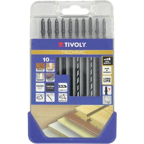 Tivoly Coffret Lames De Scie Sauteuse Pour Le Bois Et M Lamin S