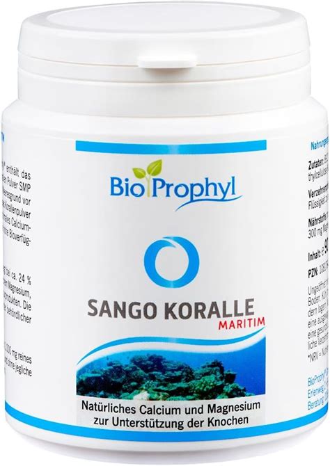 Bioprophyl Sango Koralle Maritim Mg Calcium Und Mg Magnesium