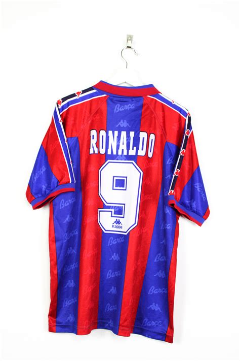 Fc Barcelona Player Issue Maglia Home Ronaldo Xl Rb